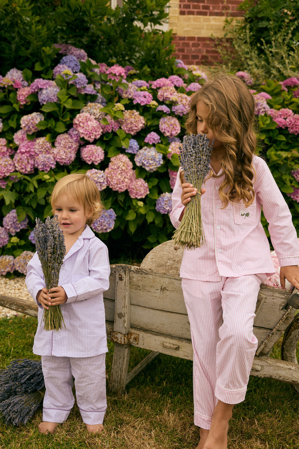 Pink Hydrangea Pajamas
