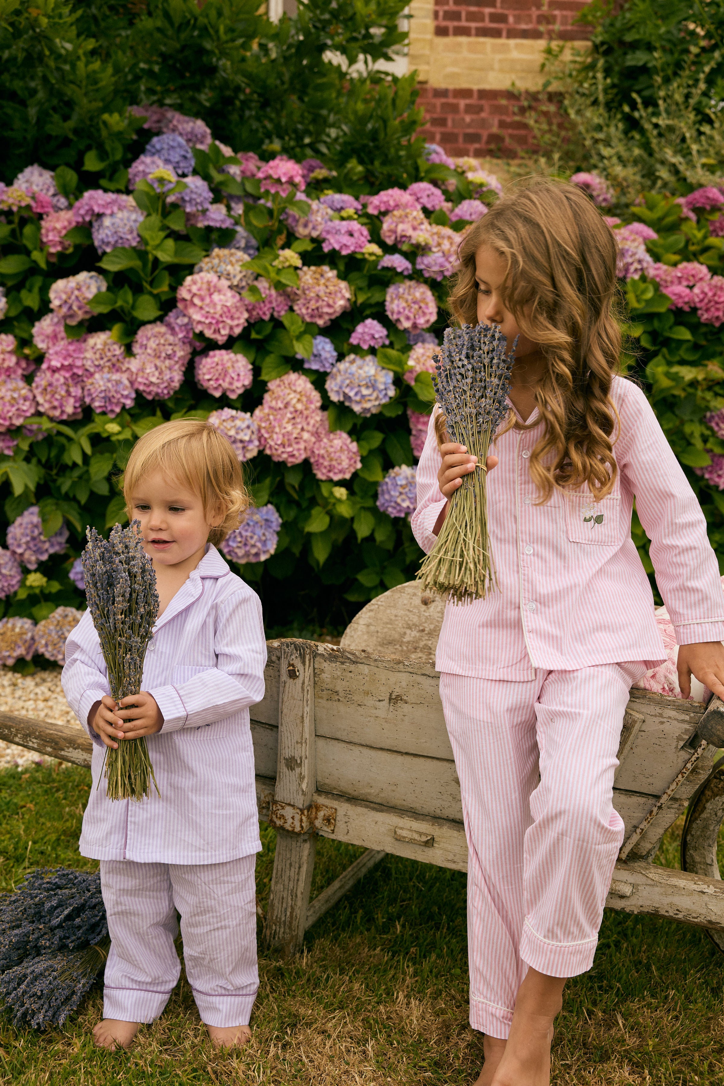 Pink Hydrangea Pajamas