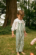 Green Striped Louis Overall