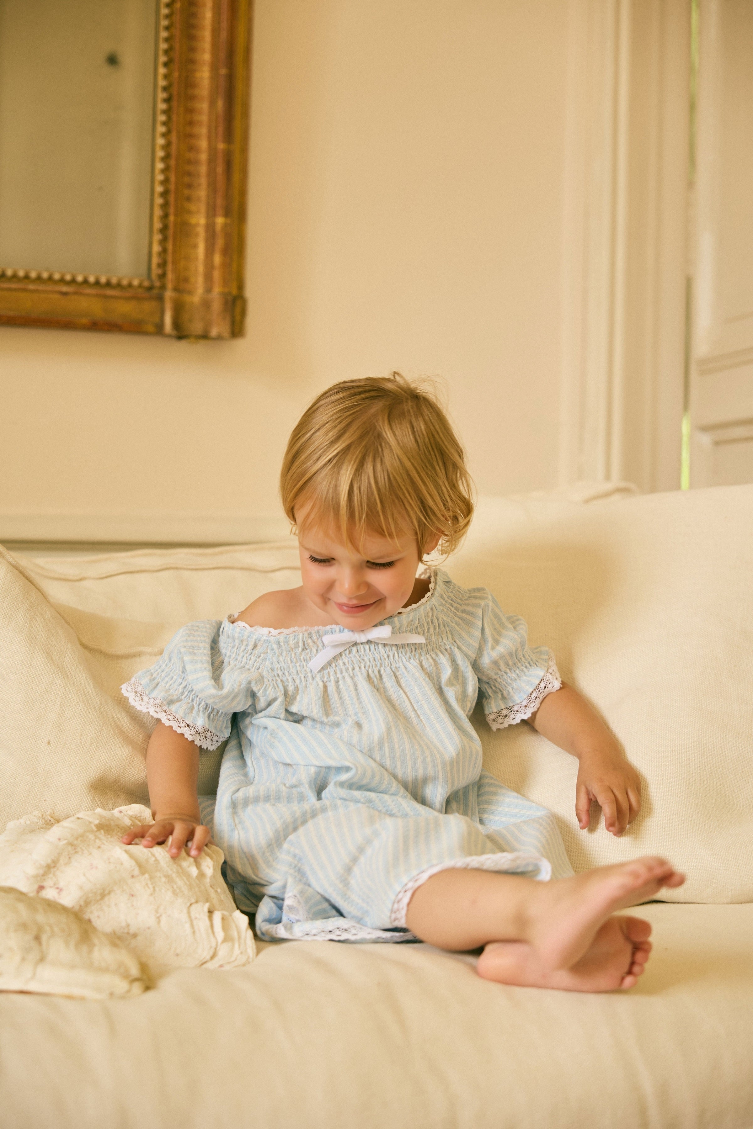 Blue stripped Odette dress