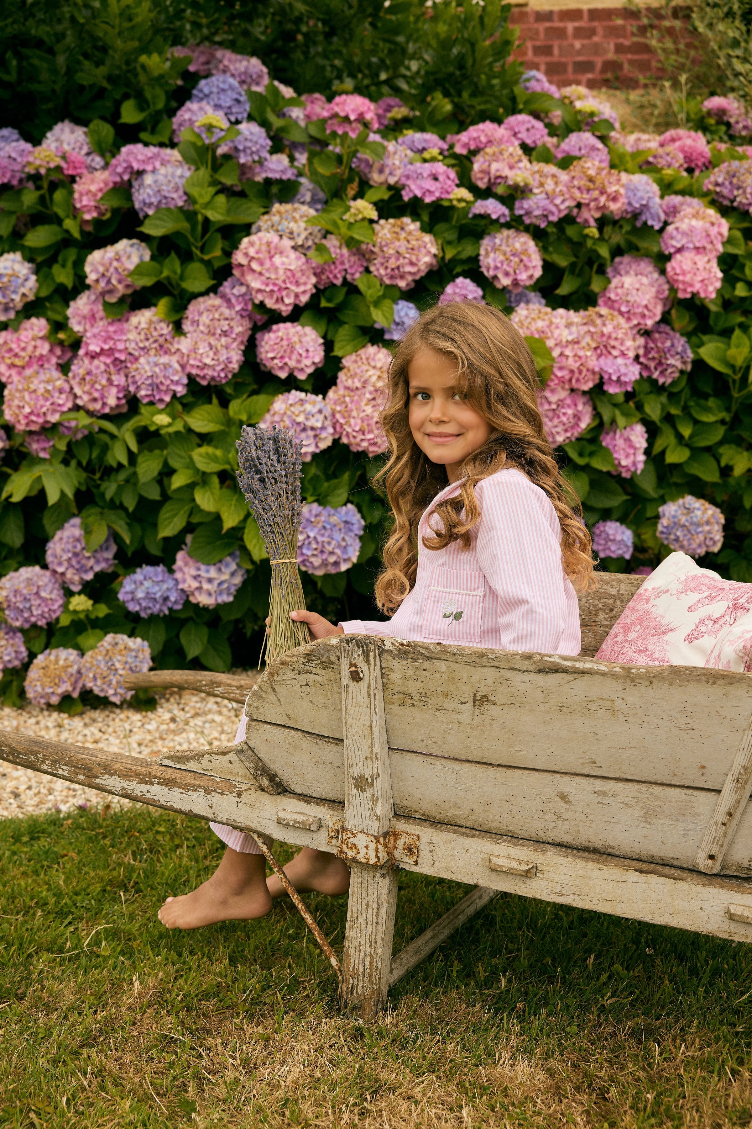 Pink Hydrangea Pajamas