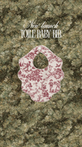 Red Toile bib