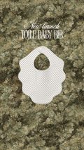 White toile bib