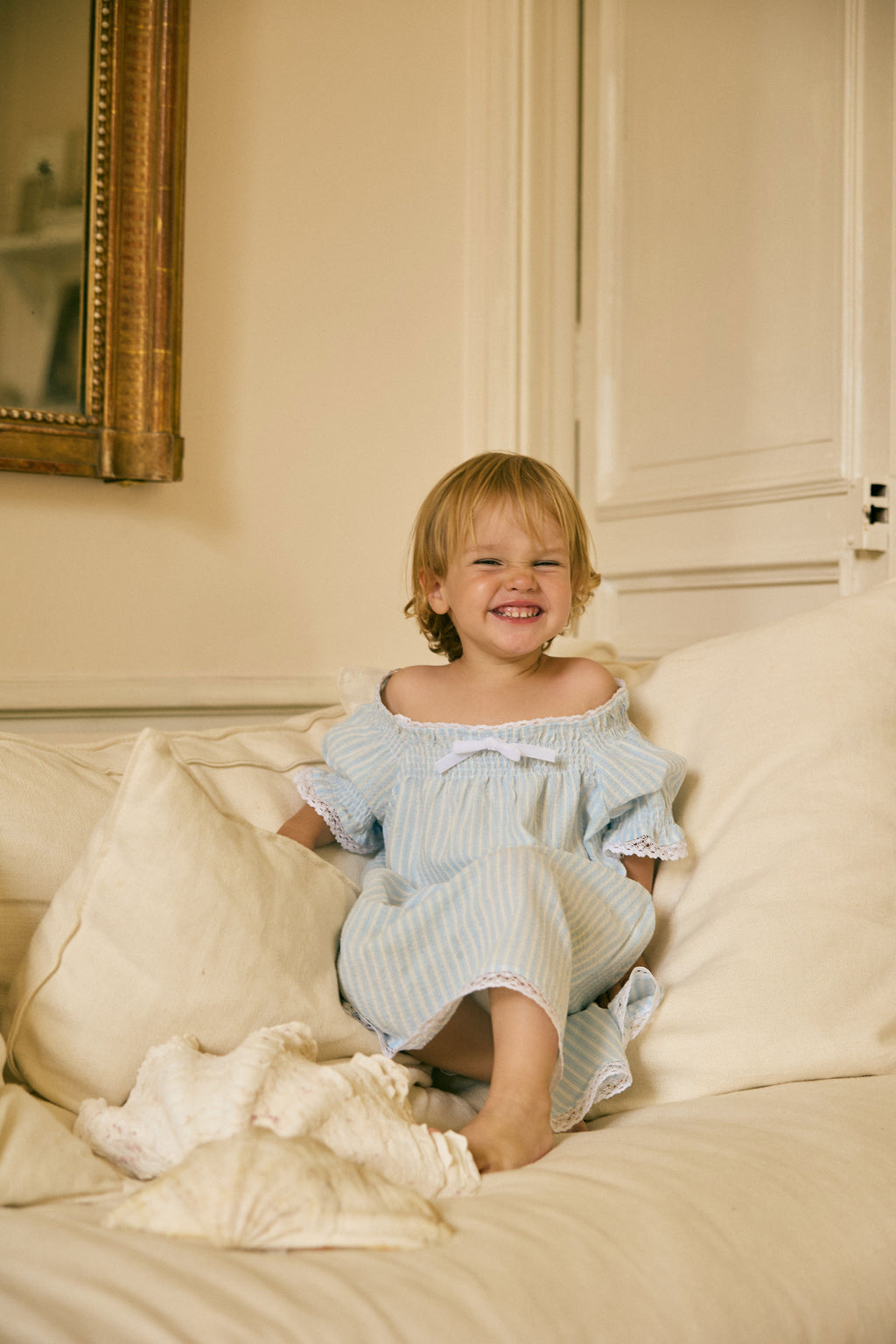Blue stripped Odette dress