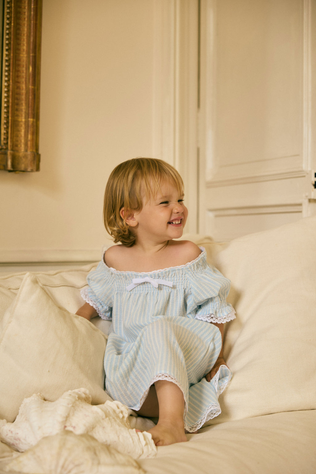 Blue stripped Odette dress