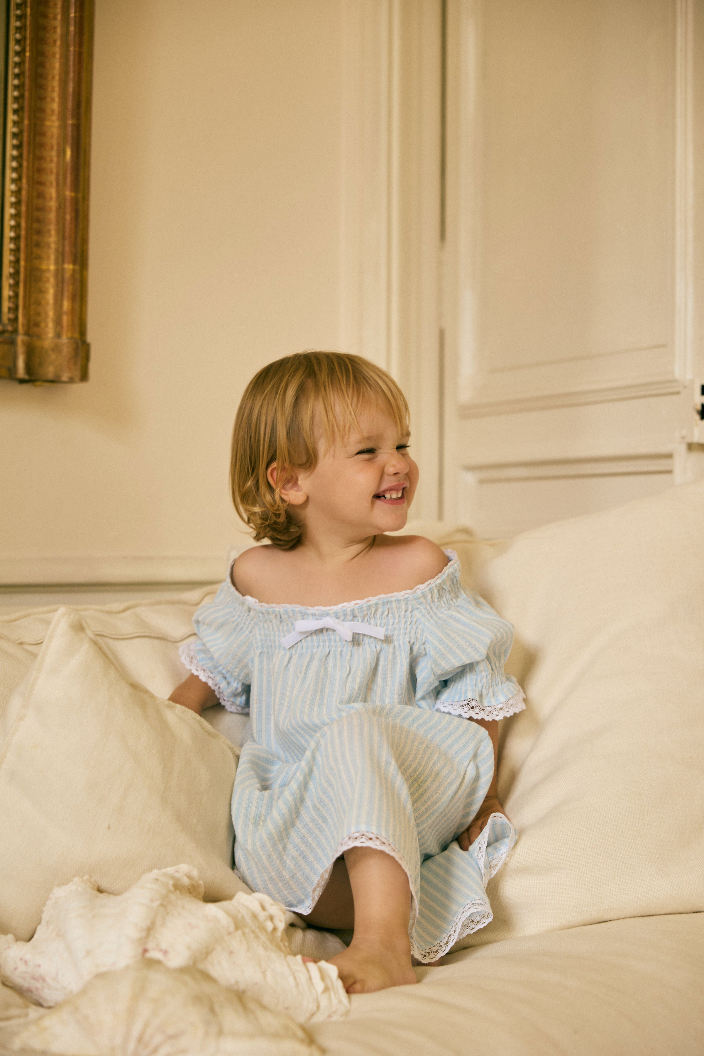Blue stripped Odette dress